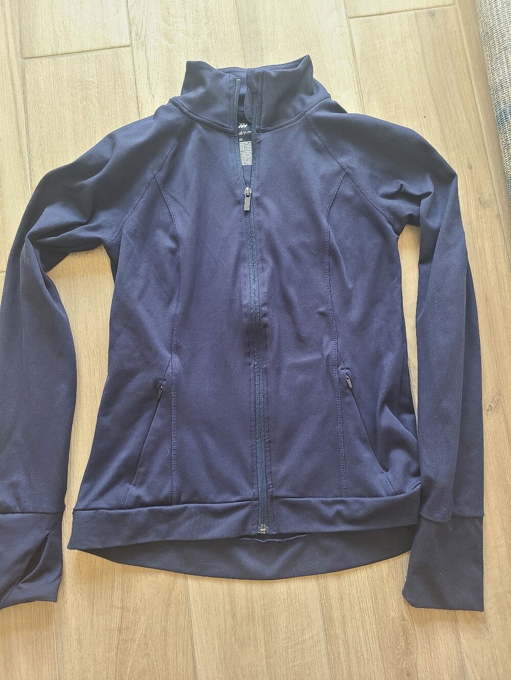 Navy track jacket - xs